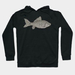 Dotwork Goldfish Art Print Hoodie